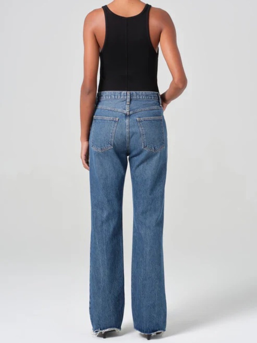 AGOLDE LEENA JEAN SZ 29 High-Waisted baby flare Leg Women’s Jeans - Blue - Picture 3 of 6